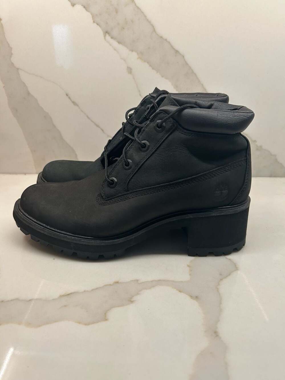 Timberland Black Leather Boots (Size: 9)